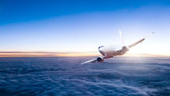 an airplane